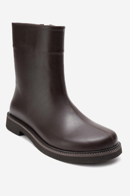 Lucano - Brown Leather Ankle Boot (Women)