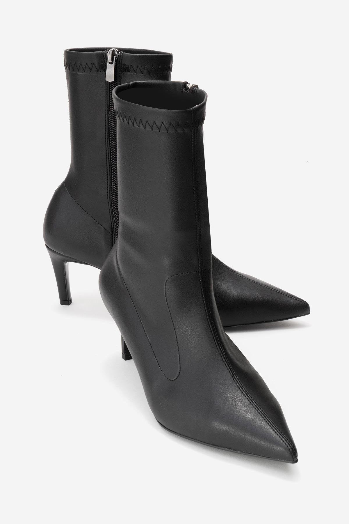 Rossano - Bota de tacón de aguja negra (mujer)