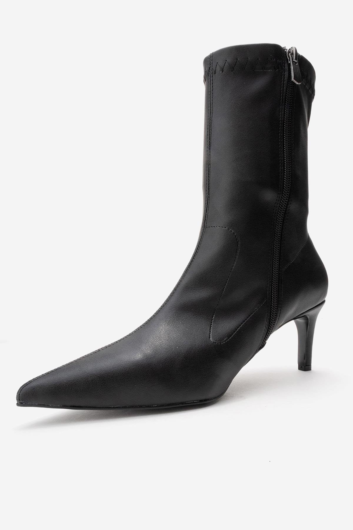 Rossano - Bota de tacón de aguja negra (mujer)