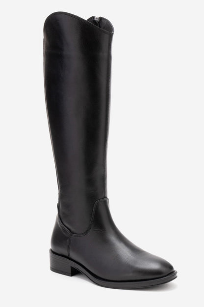 Ruiz - Bota alta de cuero negro (Mujer)