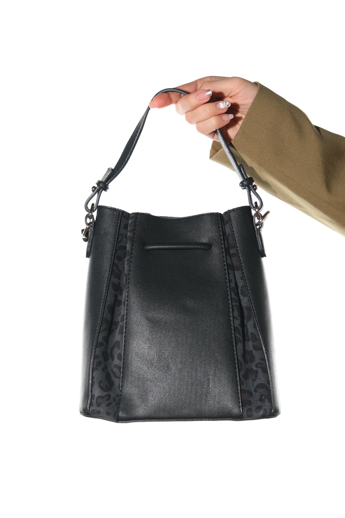 Maralis - Bolso de Hombro Oxford de Cuero (Mujer)
