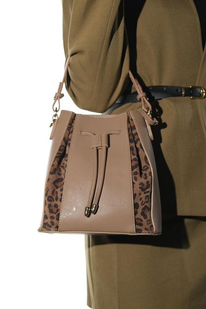 Maralis - Bolso de hombro de piel color visón (Mujer)