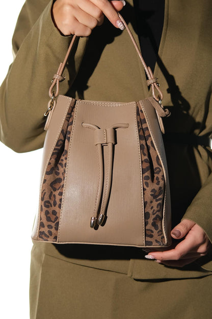 Maralis - Bolso de hombro de piel color visón (Mujer)