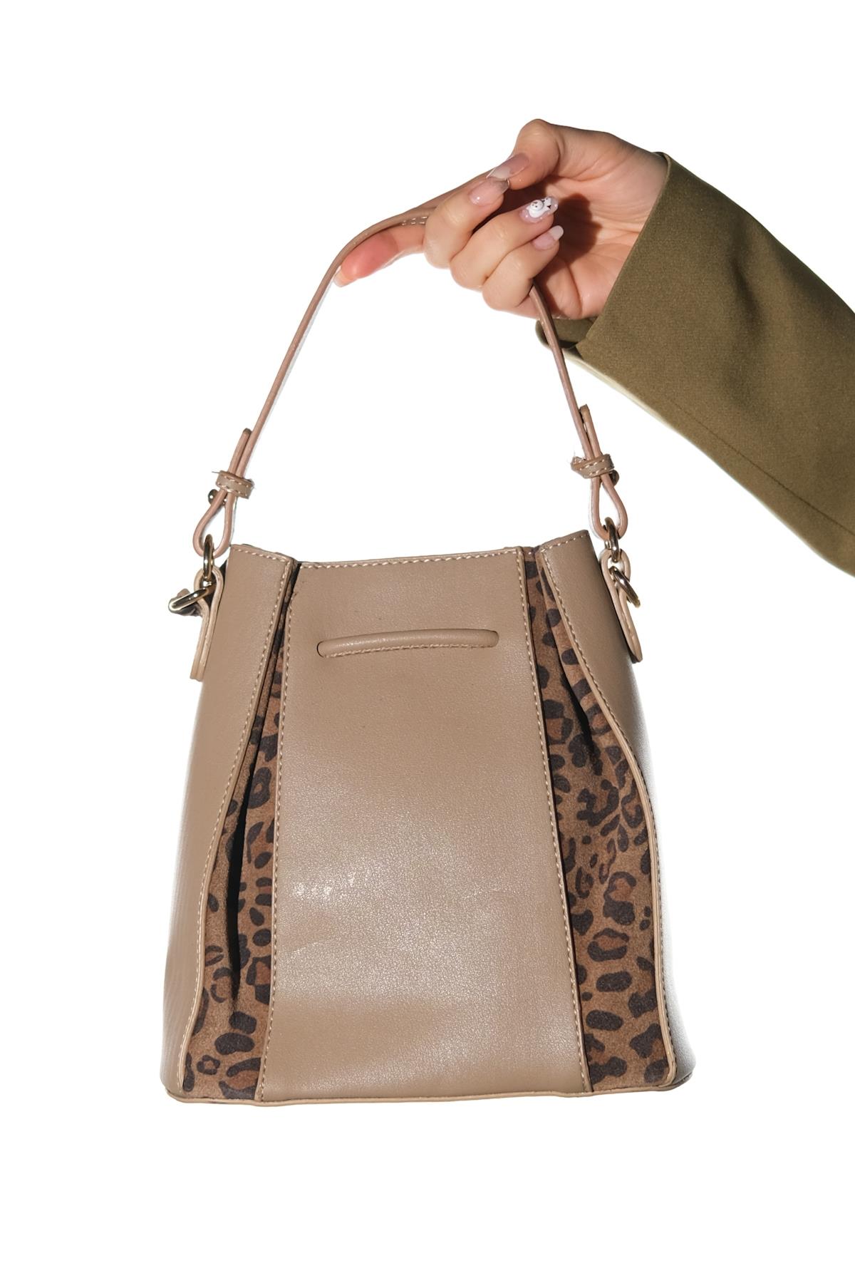 Maralis - Bolso de hombro de piel color visón (Mujer)