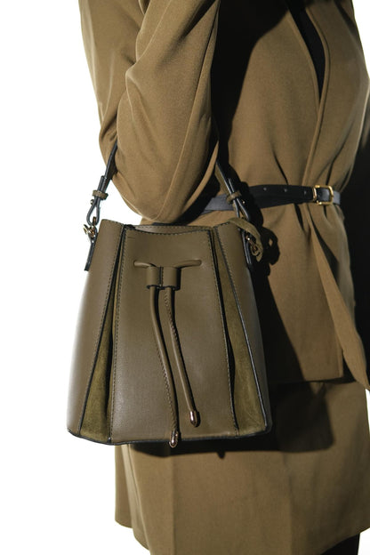 Maralis - Bolso de hombro de piel caqui (mujer)
