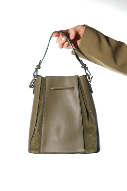 Maralis - Bolso de hombro de piel caqui (mujer)