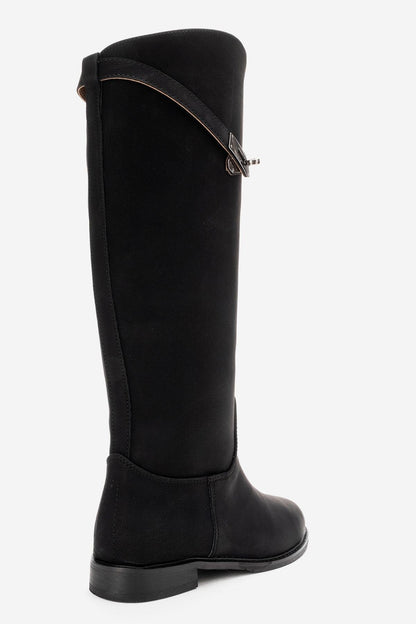 Bota de montar Yoko de nubuc negro (mujer)