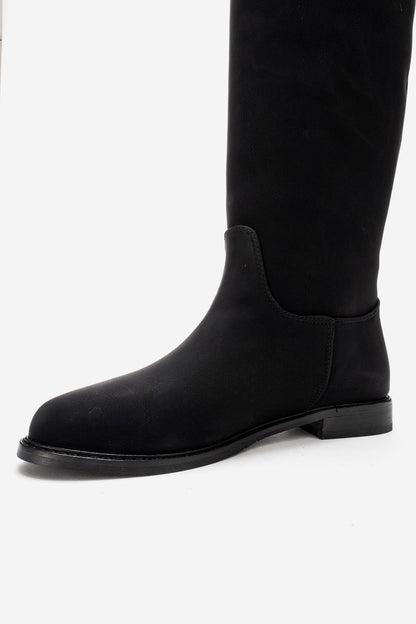 Bota de montar Yoko de nubuc negro (mujer)