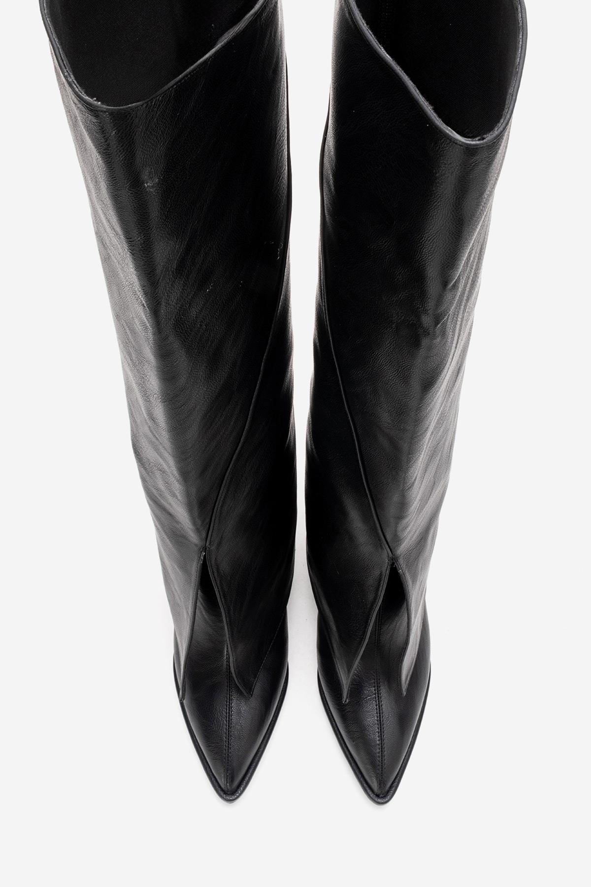 Aja - Bota alta convertible de tacón de bloque Oxford (Mujer)
