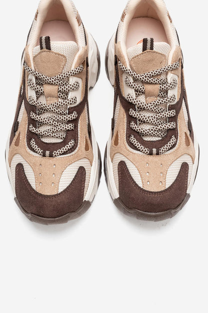 LECCE - Zapatillas Deportivas Marrones Multicolores (Mujer)