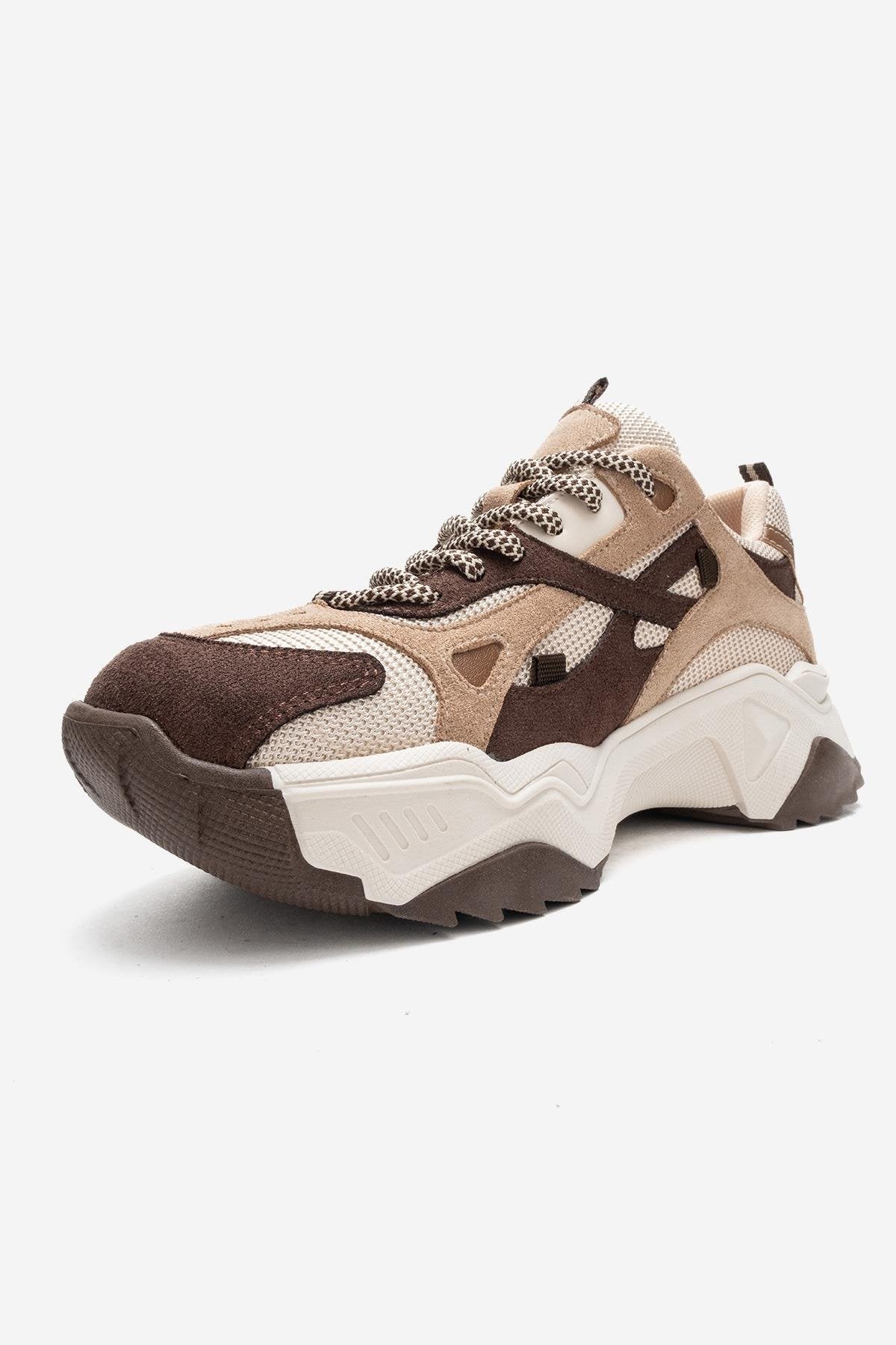 LECCE - Zapatillas Deportivas Marrones Multicolores (Mujer)