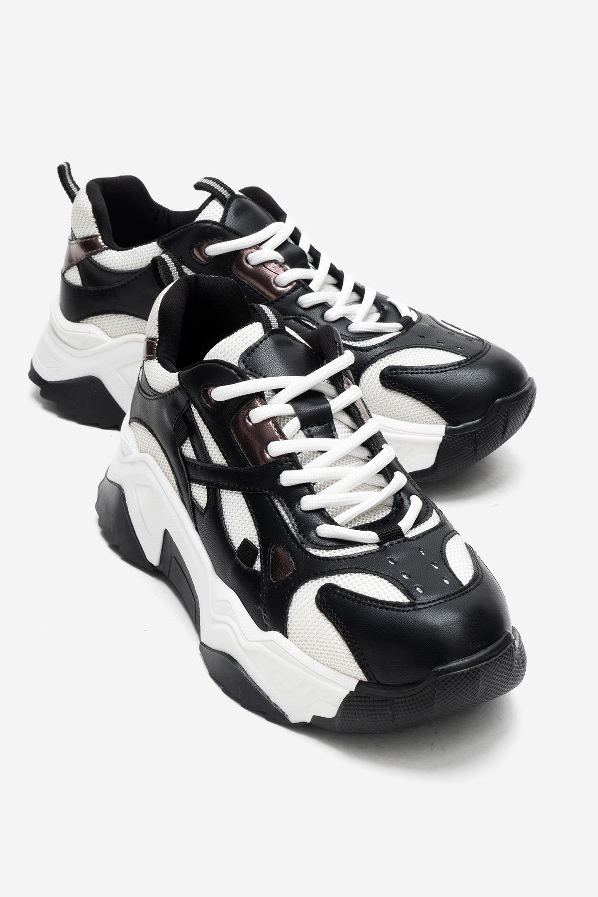 LECCE - Zapatillas Blanco Negro (Mujer)