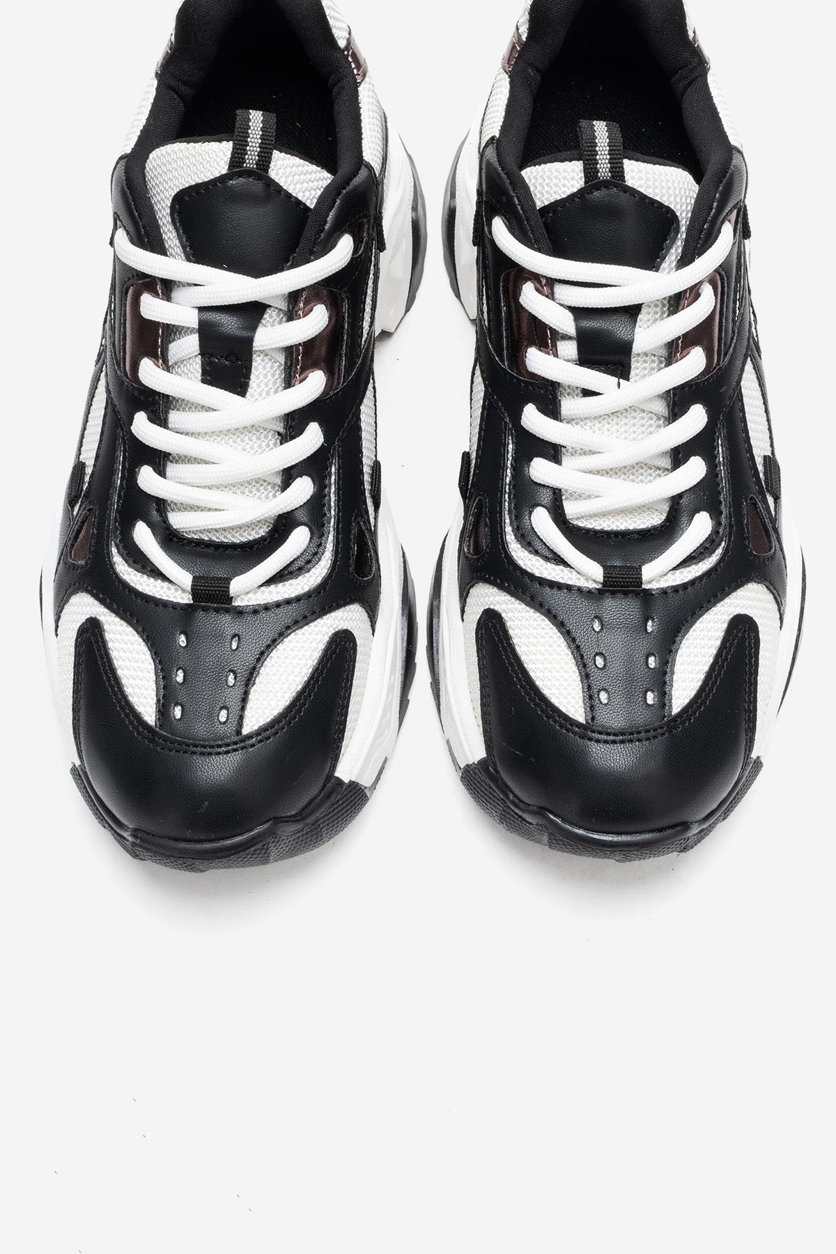 LECCE - Zapatillas Blanco Negro (Mujer)