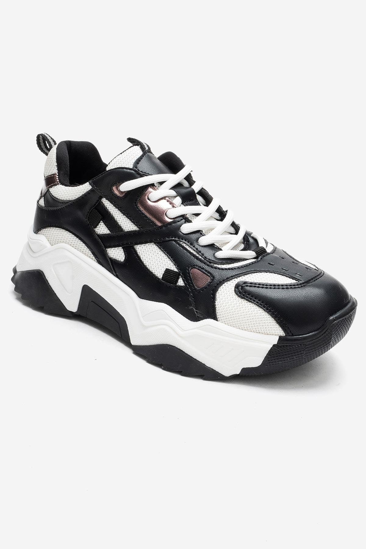 LECCE - Zapatillas Blanco Negro (Mujer)