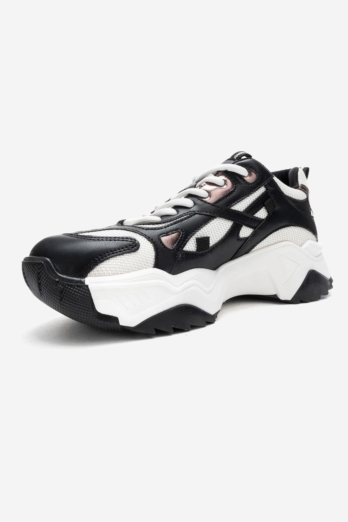 LECCE - Zapatillas Blanco Negro (Mujer)