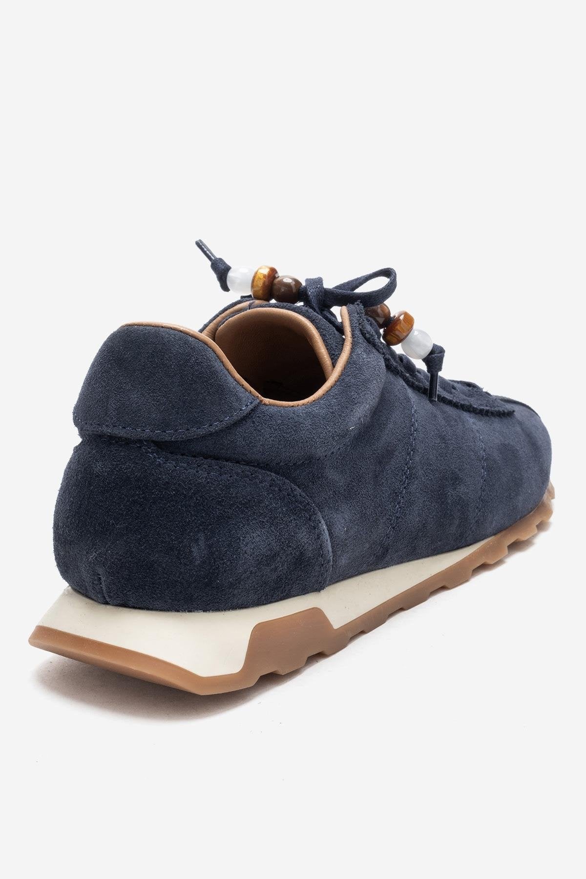 Brea - Zapatillas deportivas de ante adornadas en color azul marino (Mujer)