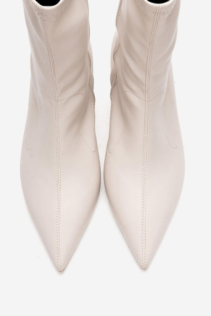 ROSSANO - Botín elástico de tacón de aguja beige (mujer)