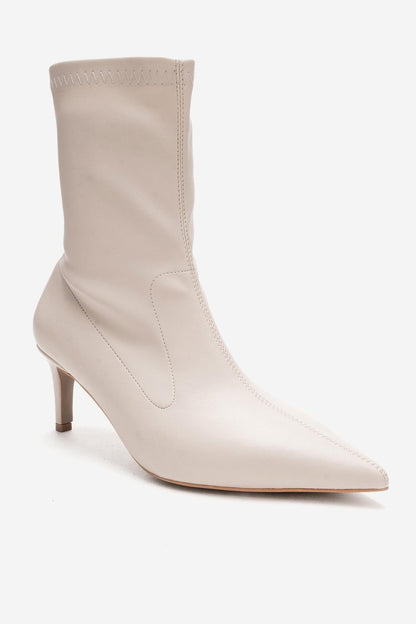 ROSSANO - Botín elástico de tacón de aguja beige (mujer)