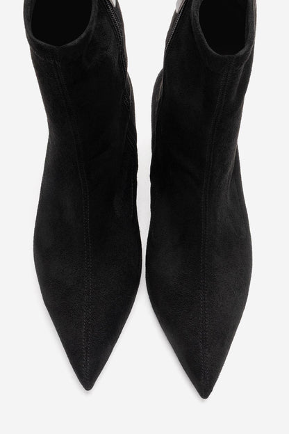 ROSSANO - Bota de tacón de aguja de gamuza negra (Mujer)