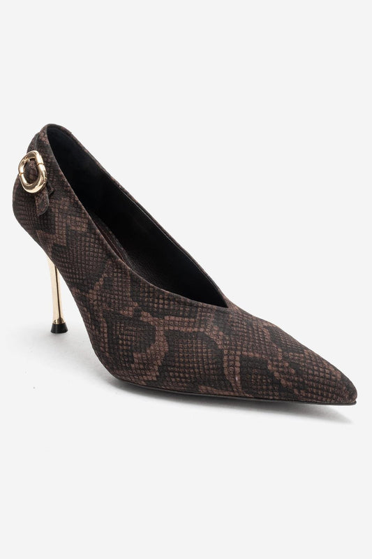 POLLY - Brown Stiletto Pump (Women)