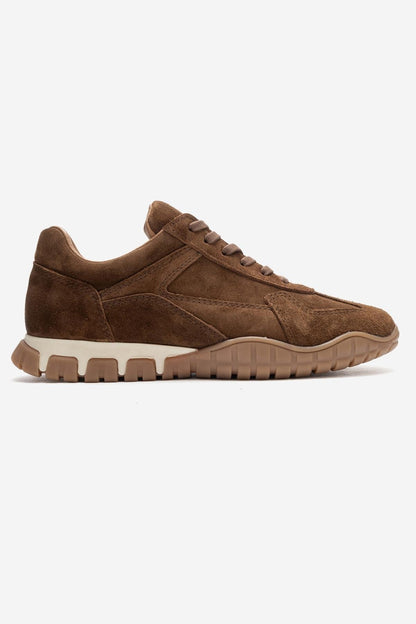 Lars - Zapatilla de piel de ante color coñac (mujer)
