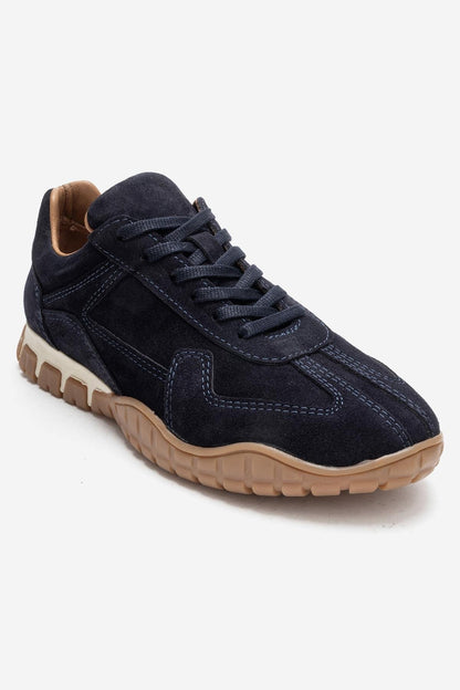 Lars - Zapatilla de ante azul marino (mujer)
