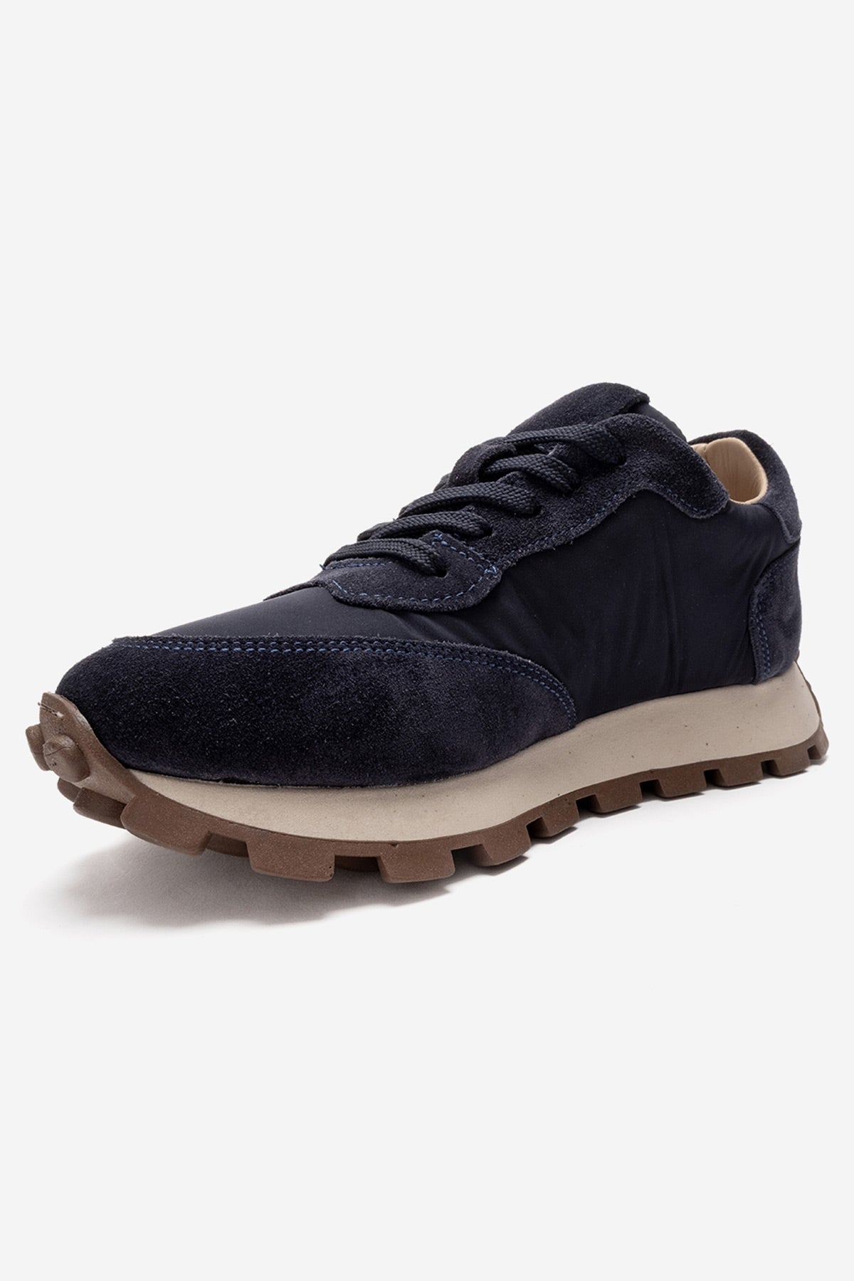 Amanda - Navy Leather Sneakers (Women)