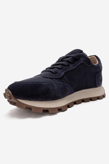 Amanda - Navy Leather Sneakers (Women)