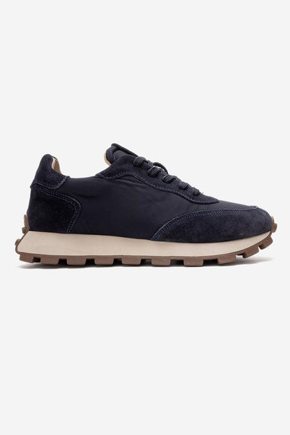Amanda - Navy Leather Sneakers (Women)