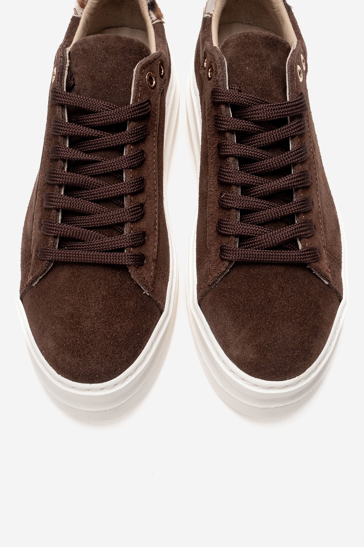 Nera - Zapatillas informales de ante marrón (mujer)