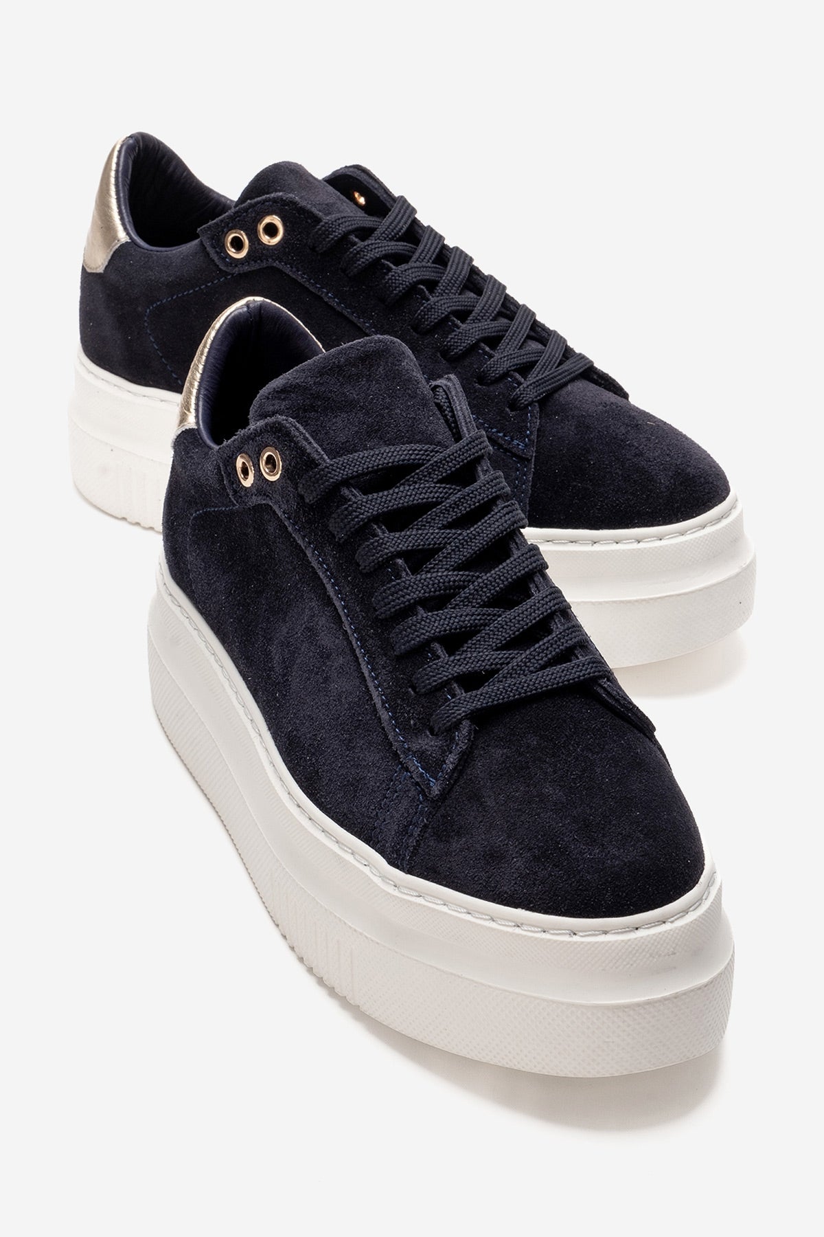 Nera - Zapatillas Casual de Cuero Ante Marino (Mujer)