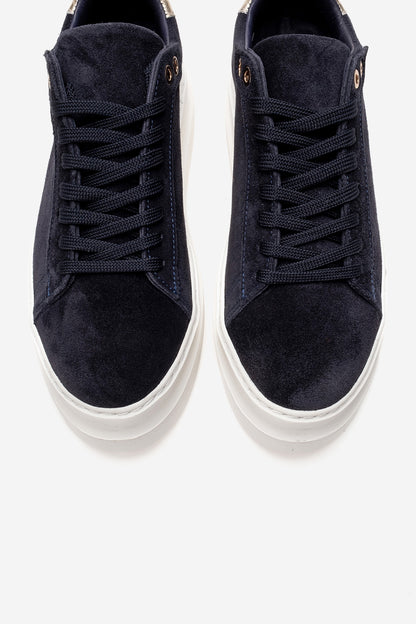 Nera - Zapatillas Casual de Cuero Ante Marino (Mujer)