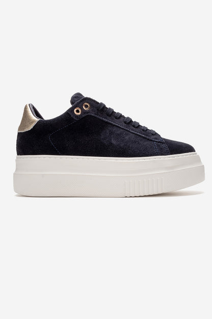 Nera - Zapatillas Casual de Cuero Ante Marino (Mujer)