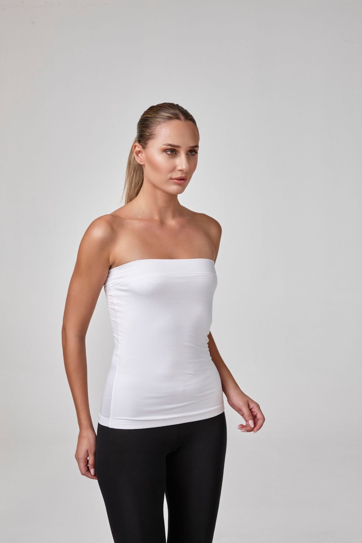 Relactive Wear-Rin Body sin tirantes de modal blanco suave P2615