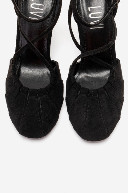 ELIZA - Zapatos de tacón de aguja de ante negro (Mujer)