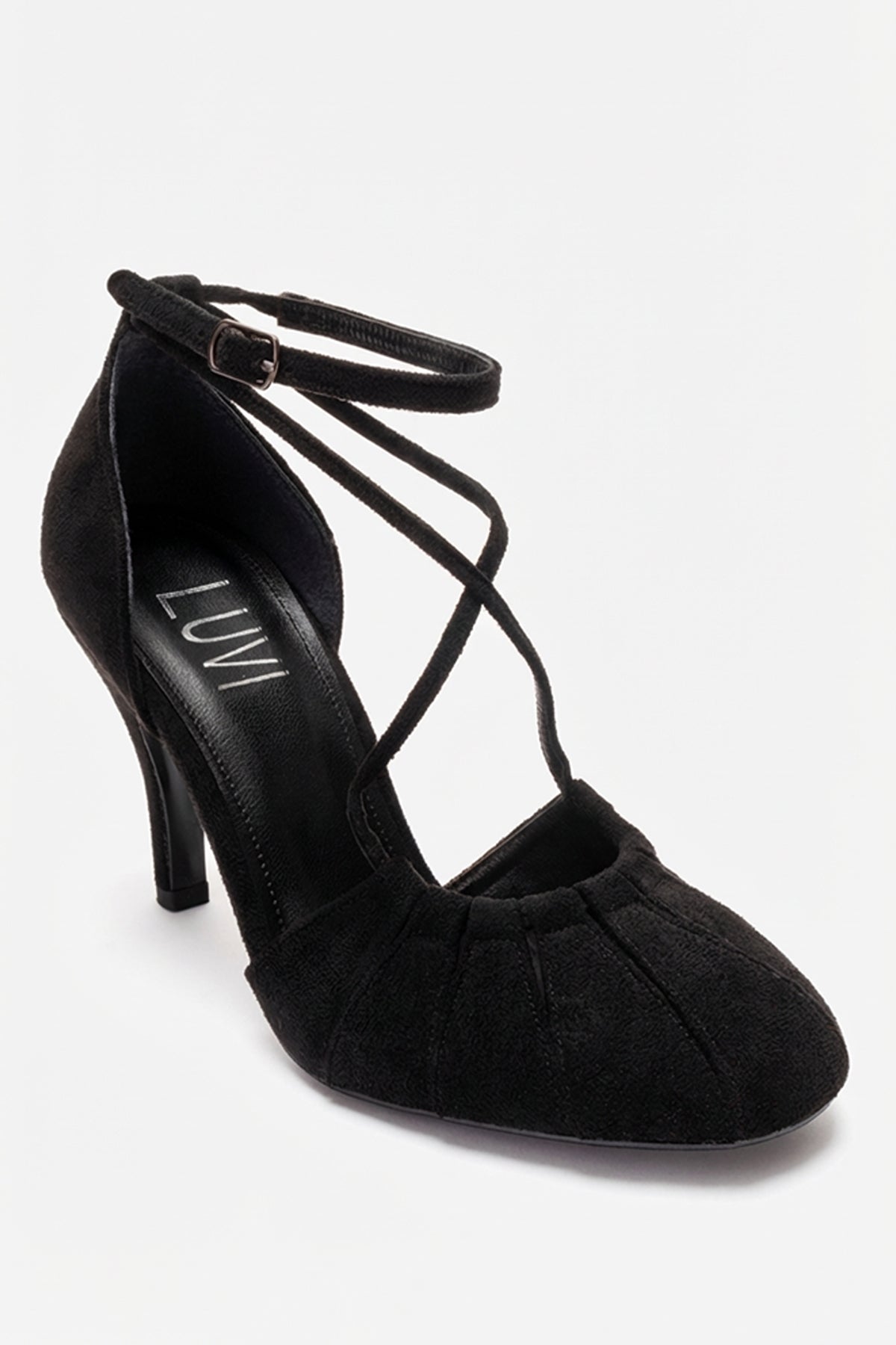 ELIZA - Zapatos de tacón de aguja de ante negro (Mujer)