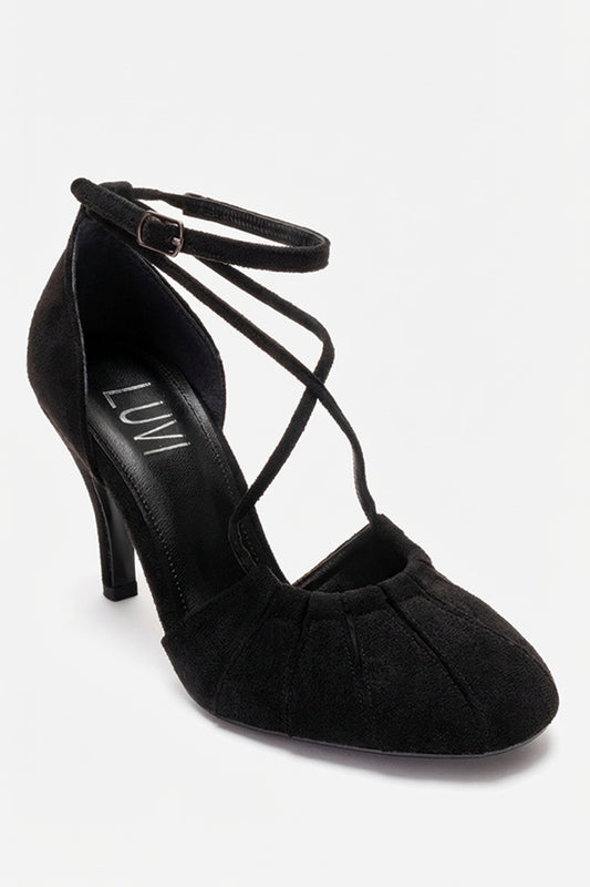 ELIZA - Zapatos de tacón de aguja de ante negro (Mujer)