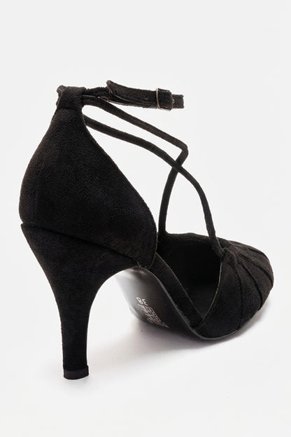 ELIZA - Zapatos de tacón de aguja de ante negro (Mujer)