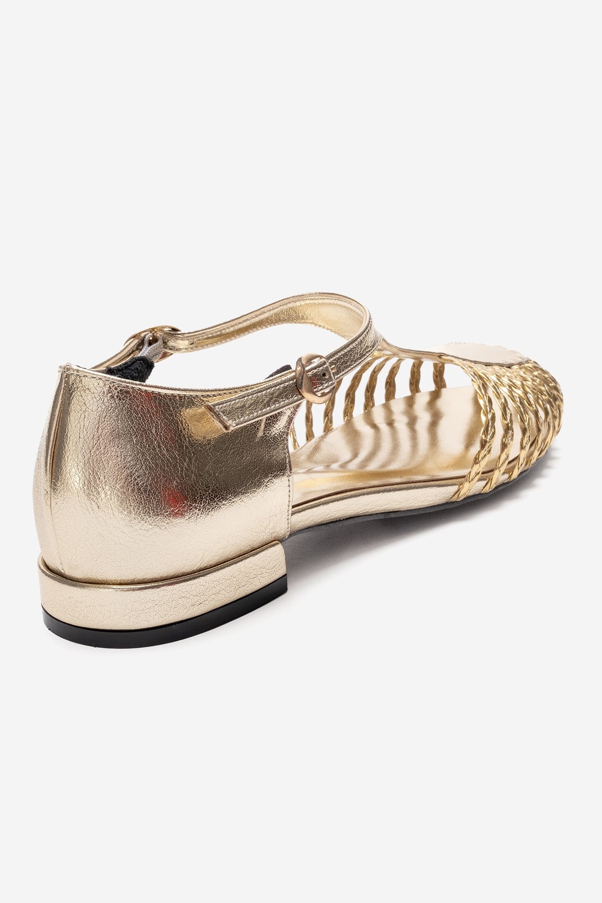 Onos - Sandalia Tejida Dorada (Mujer)