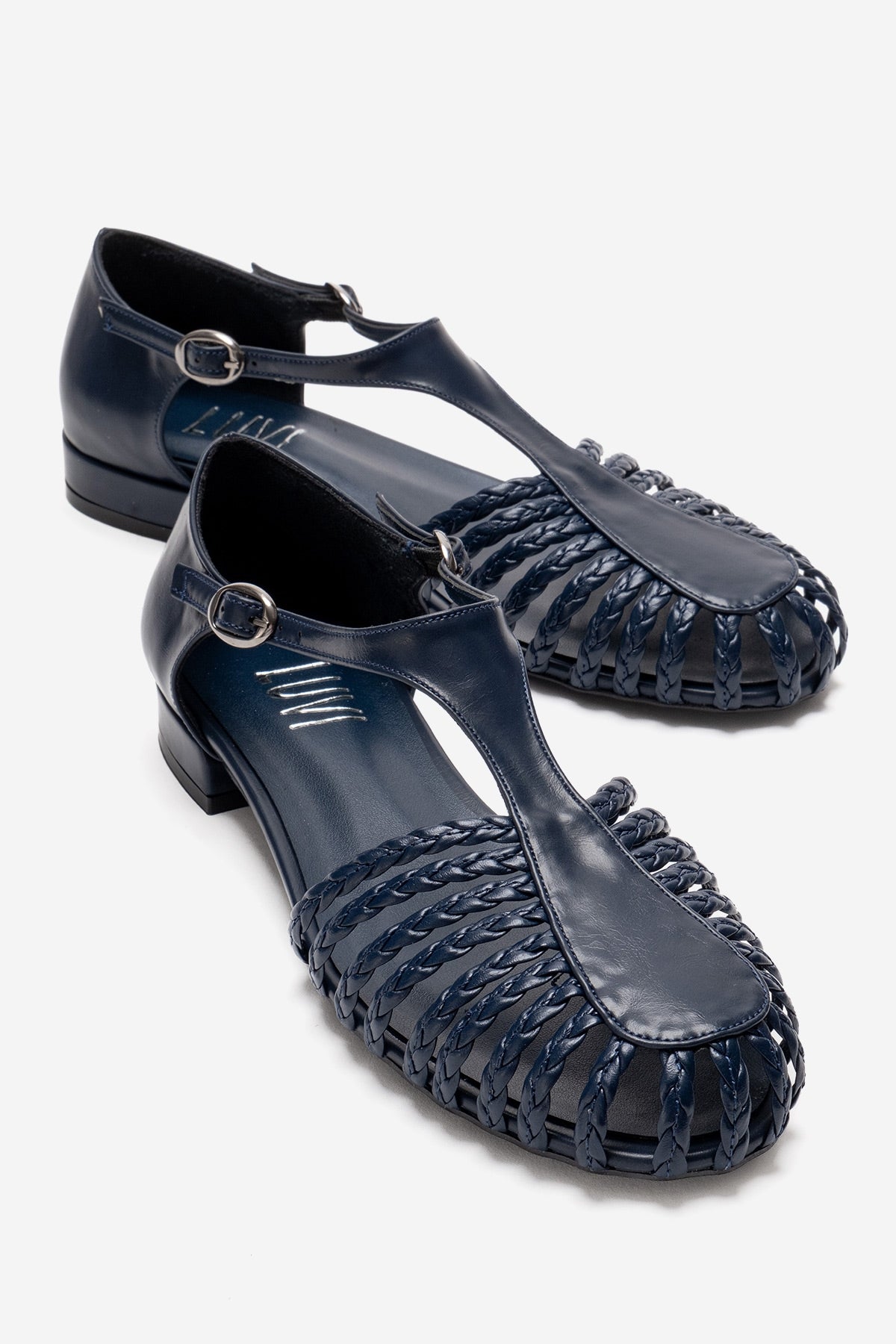 Onos - Sandalia tejida azul marino (mujer)
