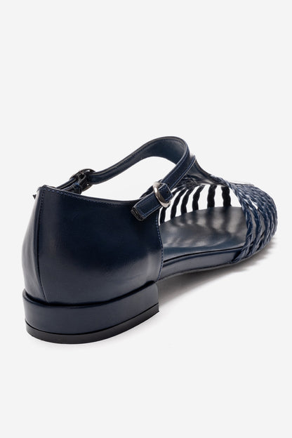 Onos - Sandalia tejida azul marino (mujer)