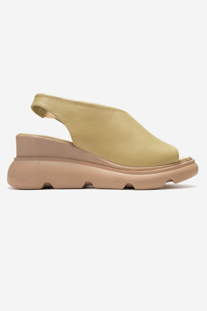 Agusto - Green Leather Platform Sandal (Women)