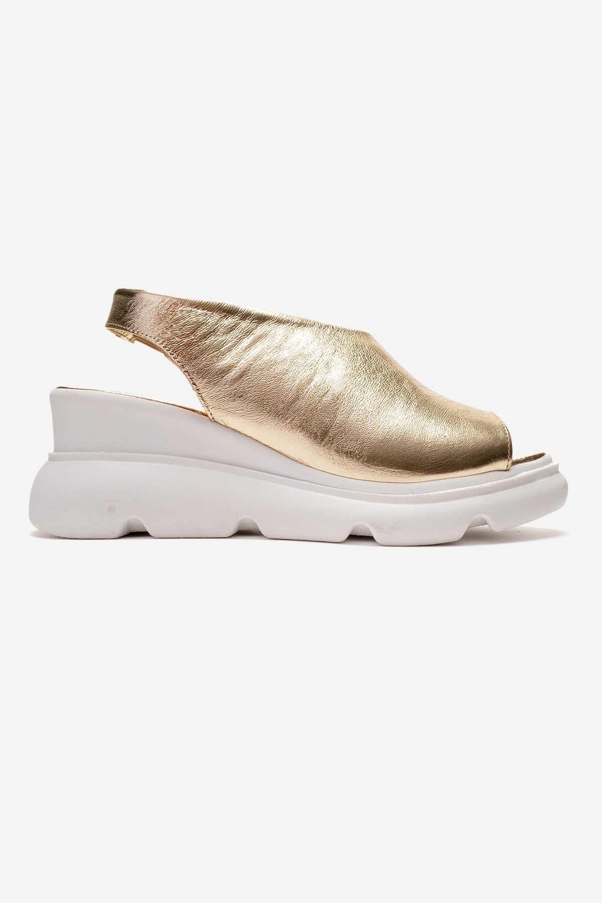 Agusto - Gold Leather Platform Sandal (Women)