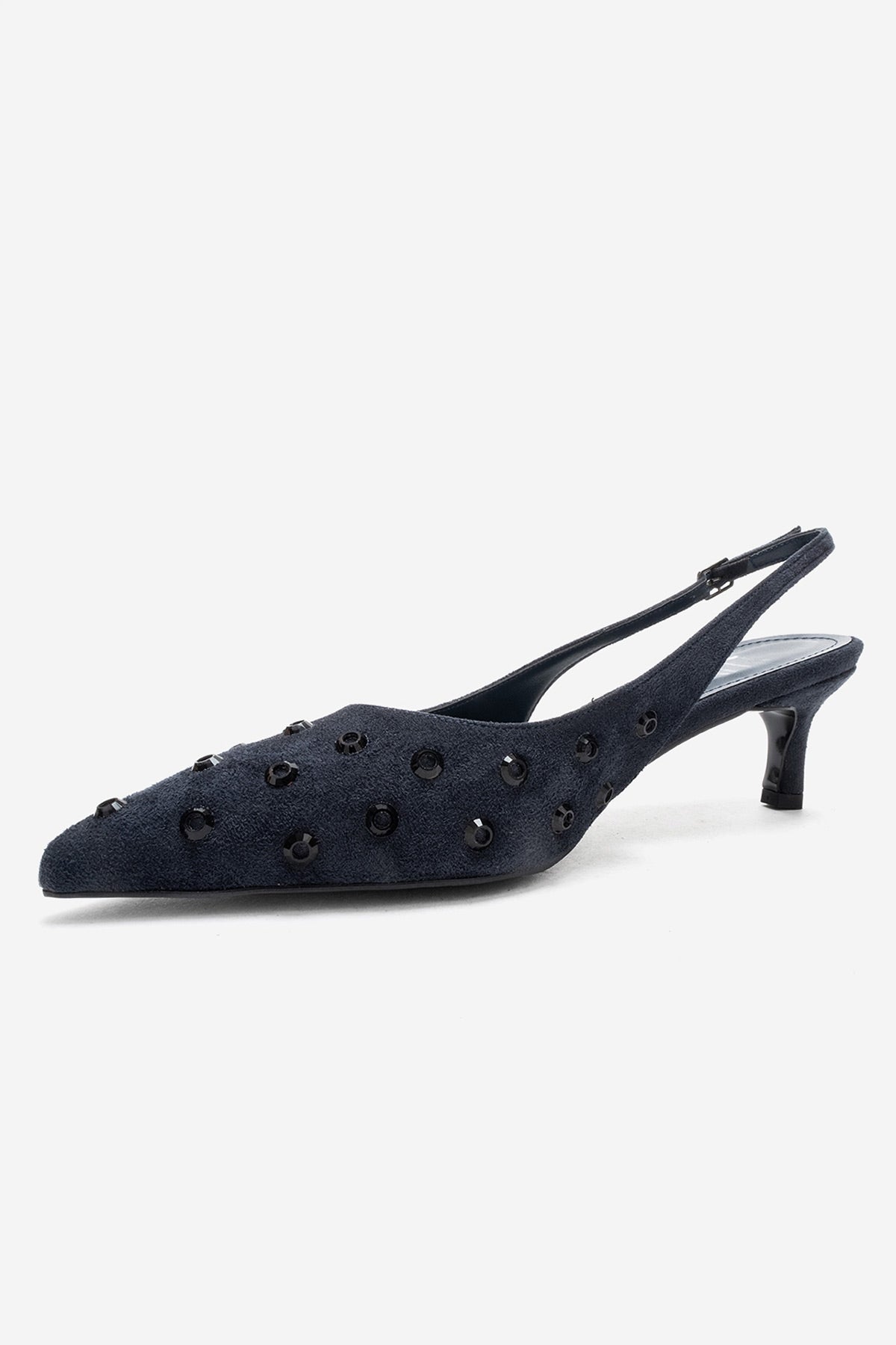 LOREX - Zapatilla de Tacón Stiletto Azul Marino (Mujer)