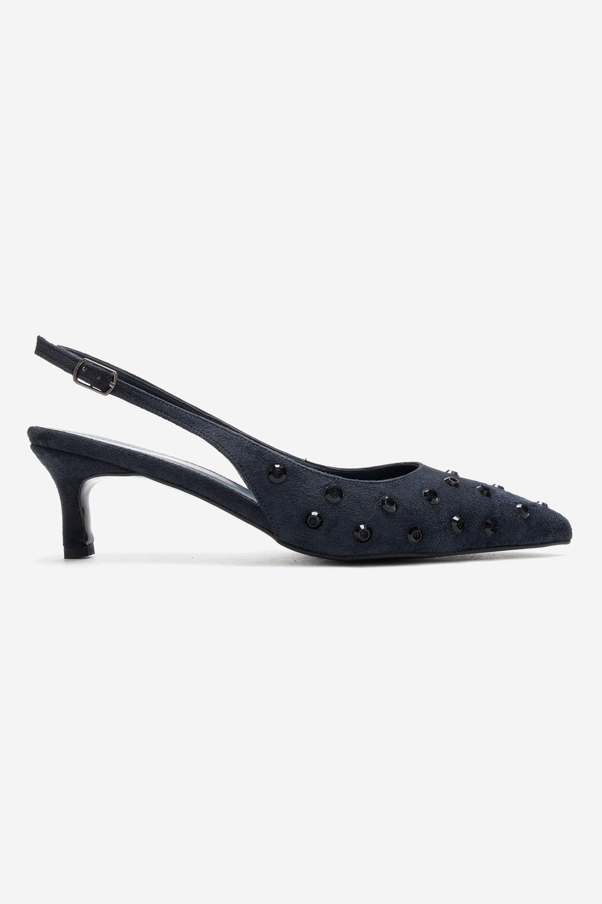 LOREX - Zapatilla de Tacón Stiletto Azul Marino (Mujer)
