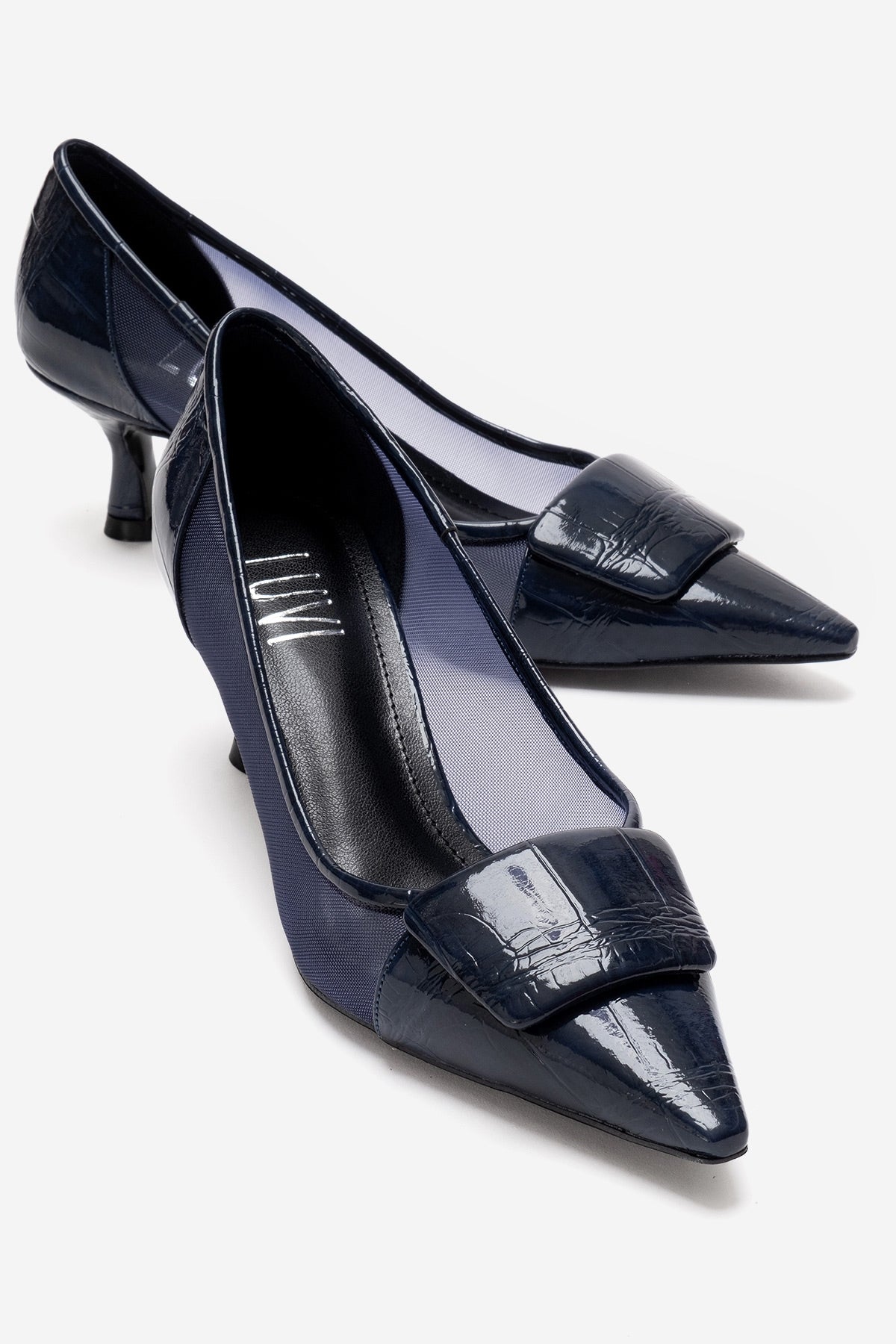 OLA - Zapatos de tacón de aguja Navy (Mujer)