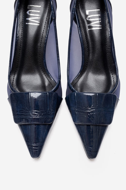 OLA - Zapatos de tacón de aguja Navy (Mujer)
