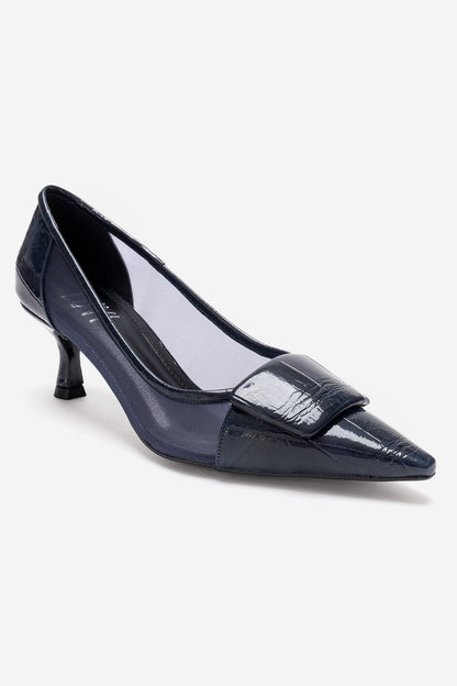 OLA - Zapatos de tacón de aguja Navy (Mujer)