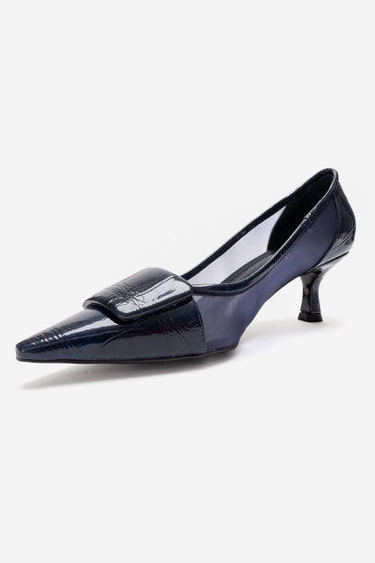 OLA - Zapatos de tacón de aguja Navy (Mujer)