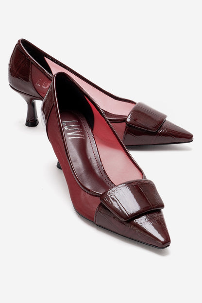 OLA - Burgundy Stiletto Pump (Women)